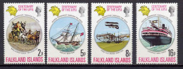Falkland Islands 1974 UPU Centenary, Ships, Aviation Set Of 4 MNH - U.P.U.