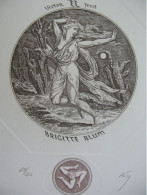 Victor Guzenyuk Russia Mythology Exlibris Erotic Nude Bookplate Etching Print - Radierungen