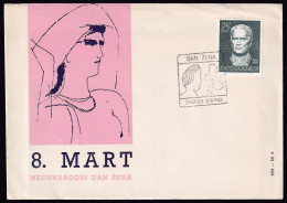 .Yugoslavia, 1963-03-08, Croatia, Zagreb, Women Day, Special Postmark & Cover - Andere & Zonder Classificatie