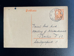GERMANY 1918 POSTCARD SCHWABISCH HALL TO BERLIN 02-09-1918 DUITSLAND DEUTSCHLAND - Postcards