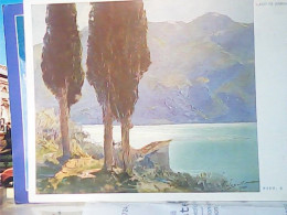 Lago Di Garda Brescia RIFLESSI Pittura ILLUSTRATA  E. Polesello   N1935  JW6696 - Brescia