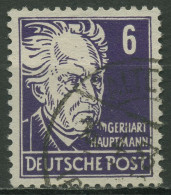 SBZ Allgemeine Ausgabe 1948 Gerhart Hauptmann 213 A Gestempelt Geprüft - Sonstige & Ohne Zuordnung
