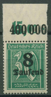 Deutsches Reich 1923 Mit Aufdruck Plattendruck Oberrand 278 X P OR Postfrisch - Unused Stamps