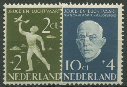 Niederlande 1954 Luftfahrt Albert Plesman 644/45 Mit Falz - Unused Stamps