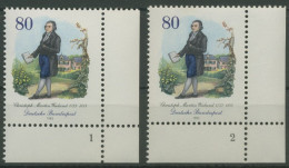 Bund 1983 Dichter C. M. Wieland Formnummer 1183 Ecke 4 FN 1,2 Postfrisch (E1183) - Unused Stamps