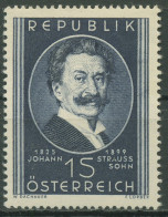 Österreich 1949 Komponist Johann Strauß 934 Postfrisch - Nuovi