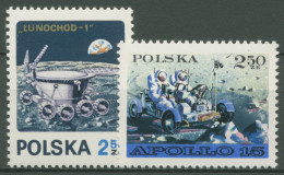 Polen 1971 Weltraumforschung Apollo 15, Mondauto Lunochod 2122/23 Postfrisch - Nuovi