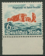 Deutsches Reich 1940 Helgoland Mit Unterrand 750 UR Postfrisch - Neufs