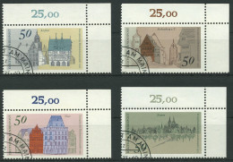 Bund 1975 Europ. Denkmalschutzjahr 860/63 Ecke 2 Oben Rechts Gestempelt (E936) - Usados