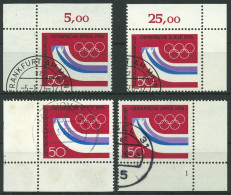 Bund 1976 Olymp. Winterspiele Innsbruck 875 Alle 4 Ecken Gestempelt (E943) - Oblitérés