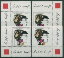 Bund 1998 Bertholt Brecht 1972 Alle 4 Ecken Postfrisch (E2857) - Unused Stamps