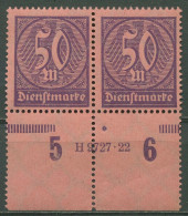 Deutsches Reich Dienstmarke 1922/23 Hausauftrags-Nr. D 73 HAN 9727.22 Postfrisch - Service