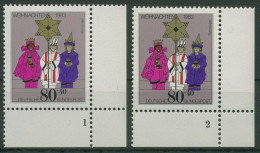 Bund 1983 Weihnachten Formnummer 1196 Ecke 4 FN 1,2 Postfrisch (E1222) - Ongebruikt