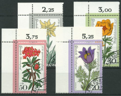 Bund 1975 Wohlfahrt: Alpenblumen 867/70 Ecke 1 Oben Links Gestempelt (E939) - Gebraucht