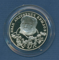 Russland 2 Rubel 1994, Fabeln Ivan Krylov, Silber, KM Y343 PP (m4697) - Russia