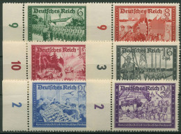 Deutsches Reich 1941 Reichspost Rand Links 773/78 SR Li. Postfrisch - Ungebraucht