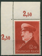 Dt. Reich 1941 Geb. Hitler, Waag. Gummiriff., 772 Y Ecke 1 Postfrisch - Ongebruikt