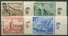 Deutsches Reich 1940 Leipziger Messe 739/42 Seitenrand Rechts Postfrisch - Unused Stamps