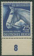 Deutsches Reich 1941 Deutsches Derby, Das Blaue Band 779 Unterrand Postfrisch - Ongebruikt