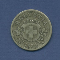 Schweiz 10 Rappen 1850 BB, Wappen, Ss (m6500) - Other & Unclassified