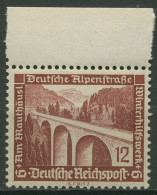 Deutsches Reich 1936 WHW Oberrand Aus Markenheftchenbogen 639 OR Postfrisch - Neufs