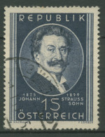 Österreich 1949 Komponist Johann Strauß 934 Gestempelt - Gebraucht