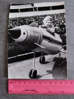 Old Original Photo 1970s -young Boy Riding Rocket - Sputnik - Anonymous Persons