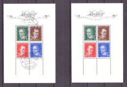 Estonia Estland 1938 Centenary Of The Foundation Of The Learned Estonian Society, 2 Souvenir Sheets, MNH, OG - Estland