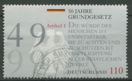 Bund 1999 Grundgesetz 2050 Gestempelt, Blockeinzekmarke - Used Stamps