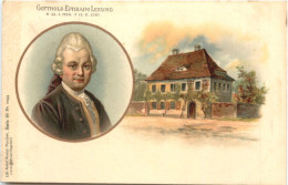 Gotthold Ephraim Lessing - Litho - Historical Famous People