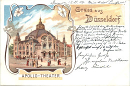 Gruss Aus Düsseldorf - Apollo-Theater - Litho - Düsseldorf