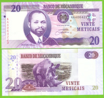 MOZAMBIQUE 20 METICAIS 2006 P-143 UNC - Mozambique