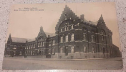 CPA - BRAINE-LE-COMTE - Ecole Moyenne De L'Etat (Garçons) - Rue De Mons - Vierge - Braine-le-Comte