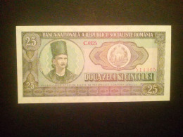 Billet De Banque De Roumanie 25 Lei 1966 - Roemenië