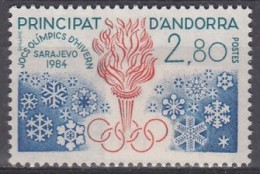 FRENCH ANDORRA 348,unused - Invierno 1984: Sarajevo
