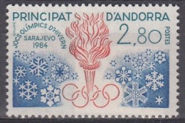 FRENCH ANDORRA 348,unused - Inverno1984: Sarajevo