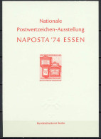 Germany 1974 UPU Centenary Vignette With Red Print MNH - U.P.U.