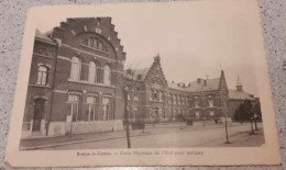 CPA - BRAINE-LE-COMTE - Ecole Moyenne De L'Etat Pour Garçons - Rue De Mons - Vierge - Dentelée - Braine-le-Comte