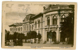 RO 10 - 3698 CRAIOVA, Romania, High School Carol I - Old Postcard - Used - 1921 - Roumanie
