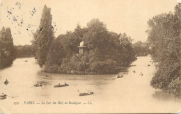 Postcard France Paris Lac De Bois De Boulogne - Otros Monumentos