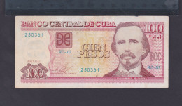 CUBA 100 PESOS 2016 F/MBC REMPLAZO O REPOSICIÓN (REPLACEMENT) RARO - Cuba