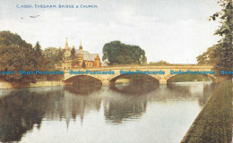 R150863 Evesham. Bridge And Church. Photochrom. Celesque - World