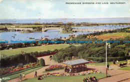 R151509 Promenade Gardens And Lake. Southport. Valentine. Valesque. 1959 - World