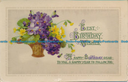 R150877 Greeting Postcard. Best Birthday Wishes. Flowers. Wildt And Kray - World
