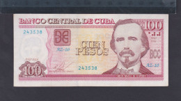 CUBA 100 PESOS 2016 XF/EBC- REMPLAZO O REPOSICIÓN (REPLACEMENT) RARO - Kuba