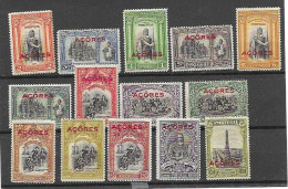 Acores Azores Mh * Complete Set 1926 (2mm Thin For The 4,5Esc Stamp, All Others Fine) - Azoren