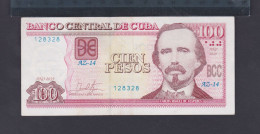 CUBA 100 PESOS 2019 XF/EBC- REMPLAZO O REPOSICIÓN (REPLACEMENT) RARO - Cuba