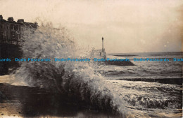 R151570 Old Postcard. Strom. Rough Sea - Monde