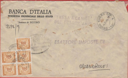 ITALIA - Storia Postale Repubblica - 1984 - 5x 100 Segnatasse - Banca D'Italia - Tassa A Carico Del Destinatario - Viagg - 1981-90: Marcophilia