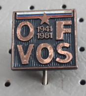 Police VOS OF Security Intelligence Service 1941/1981 Slovenia Ex Yugoslavia Pin - Police